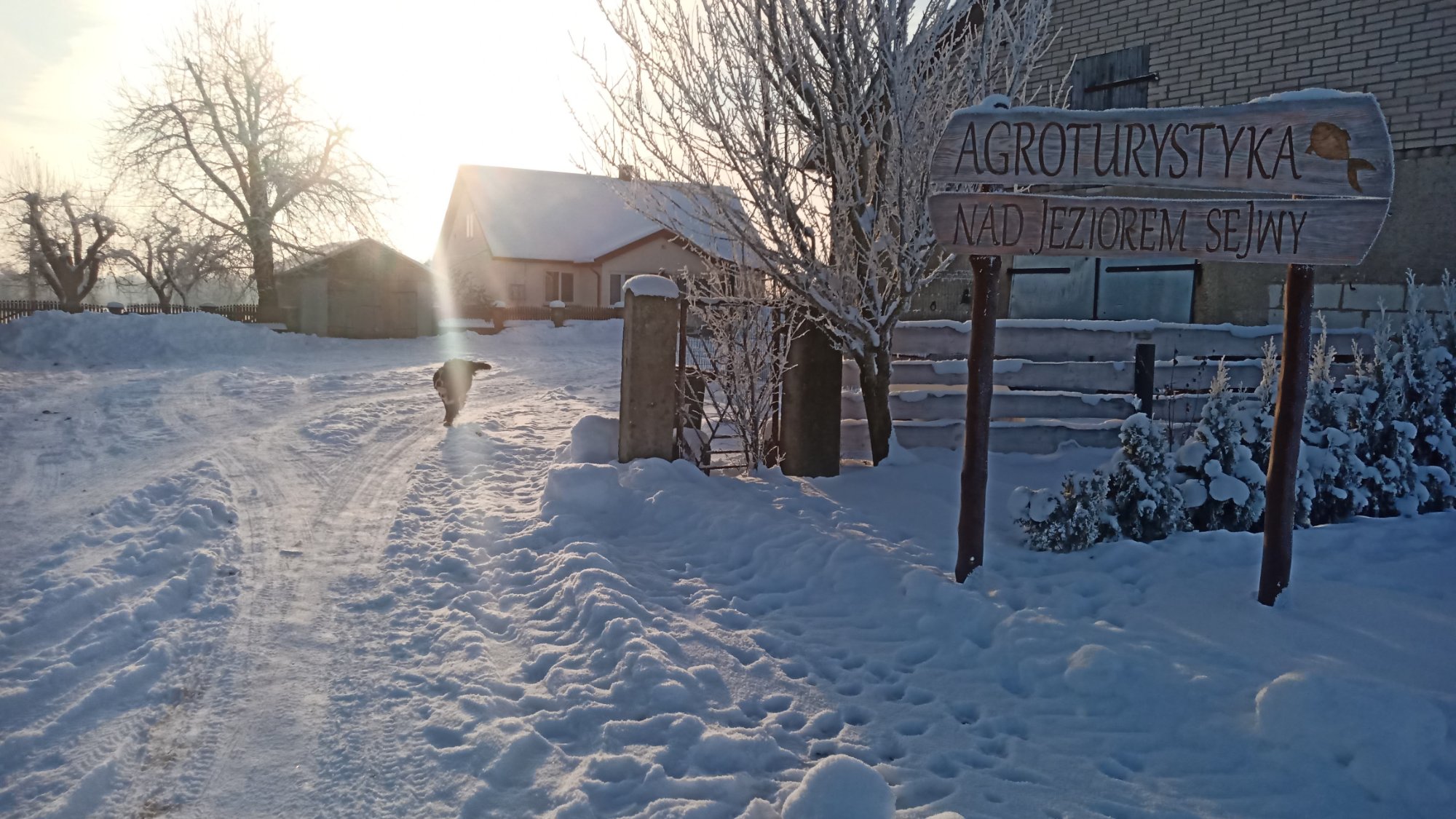 Agroturystyka Sejwy zimą